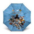 Custom Rugby Southern Hemisphere Umbrella Argentina AUNZ South Africa Mascot Blue - Aussie Hoodie