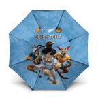 Custom Rugby Southern Hemisphere Umbrella Argentina AUNZ South Africa Mascot Blue - Aussie Hoodie