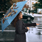 Custom Rugby Southern Hemisphere Umbrella Argentina AUNZ South Africa Mascot Blue - Aussie Hoodie