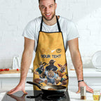 Custom Rugby Southern Hemisphere Apron Argentina AUNZ South Africa Mascot Gold - Aussie Hoodie