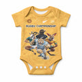 Custom Rugby Southern Hemisphere Baby Onesie Argentina AUNZ South Africa Mascot Gold