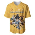 Custom Rugby Southern Hemisphere Baseball Jersey Argentina AUNZ South Africa Mascot Gold - Aussie Hoodie