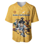 Custom Rugby Southern Hemisphere Baseball Jersey Argentina AUNZ South Africa Mascot Gold - Aussie Hoodie