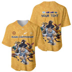Custom Rugby Southern Hemisphere Baseball Jersey Argentina AUNZ South Africa Mascot Gold - Aussie Hoodie