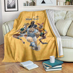 Custom Rugby Southern Hemisphere Blanket Argentina AUNZ South Africa Mascot Gold - Aussie Hoodie