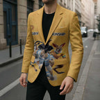 Custom Rugby Southern Hemisphere Blazer Argentina AUNZ South Africa Mascot Gold - Aussie Hoodie