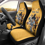 Custom Rugby Southern Hemisphere Car Seat Cover Argentina AUNZ South Africa Mascot Gold - Aussie Hoodie