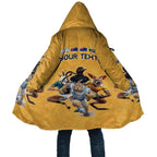 Custom Rugby Southern Hemisphere Cloak Argentina AUNZ South Africa Mascot Gold - Aussie Hoodie