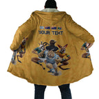 Custom Rugby Southern Hemisphere Cloak Argentina AUNZ South Africa Mascot Gold - Aussie Hoodie