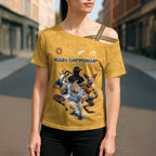Custom Rugby Southern Hemisphere Cross Shoulder Shirt Argentina AUNZ South Africa Mascot Gold - Aussie Hoodie