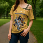 Custom Rugby Southern Hemisphere Cross Shoulder Shirt Argentina AUNZ South Africa Mascot Gold - Aussie Hoodie