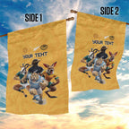 Custom Rugby Southern Hemisphere Garden Flag Argentina AUNZ South Africa Mascot Gold - Aussie Hoodie