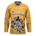 Custom Rugby Southern Hemisphere Hockey Jersey Argentina AUNZ South Africa Mascot Gold - Aussie Hoodie