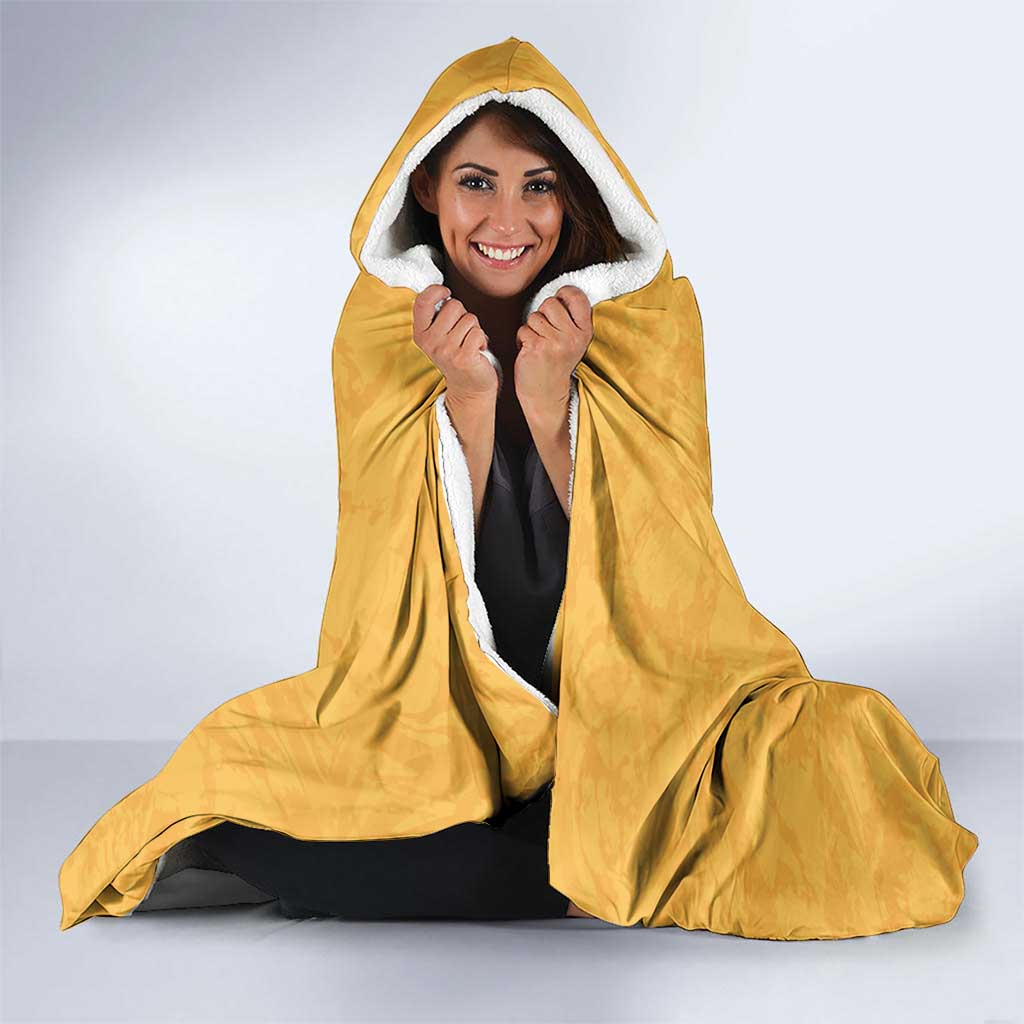 Custom Rugby Southern Hemisphere Hooded Blanket Argentina AUNZ South Africa Mascot Gold - Aussie Hoodie