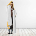 Custom Rugby Southern Hemisphere Hooded Blanket Argentina AUNZ South Africa Mascot Gold - Aussie Hoodie