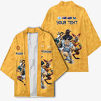 Custom Rugby Southern Hemisphere Kimono Argentina AUNZ South Africa Mascot Gold - Aussie Hoodie