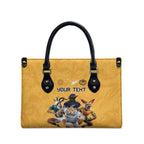 Custom Rugby Southern Hemisphere Leather Bag Argentina AUNZ South Africa Mascot Gold - Aussie Hoodie