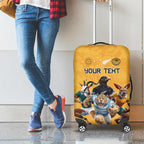 Custom Rugby Southern Hemisphere Luggage Cover Argentina AUNZ South Africa Mascot Gold - Aussie Hoodie