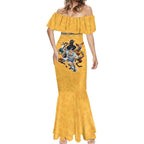 Custom Rugby Southern Hemisphere Mermaid Dress Argentina AUNZ South Africa Mascot Gold - Aussie Hoodie