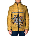 Custom Rugby Southern Hemisphere Padded Jacket Argentina AUNZ South Africa Mascot Gold - Aussie Hoodie