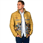 Custom Rugby Southern Hemisphere Padded Jacket Argentina AUNZ South Africa Mascot Gold - Aussie Hoodie