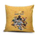 Custom Rugby Southern Hemisphere Pillow Cover Argentina AUNZ South Africa Mascot Gold - Aussie Hoodie
