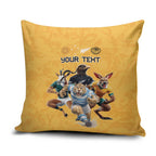 Custom Rugby Southern Hemisphere Pillow Cover Argentina AUNZ South Africa Mascot Gold - Aussie Hoodie
