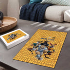 Custom Rugby Southern Hemisphere Puzzle Argentina AUNZ South Africa Mascot Gold - Aussie Hoodie