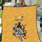 Custom Rugby Southern Hemisphere Quilt Argentina AUNZ South Africa Mascot Gold - Aussie Hoodie