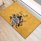 Custom Rugby Southern Hemisphere Rubber Doormat Argentina AUNZ South Africa Mascot Gold - Aussie Hoodie