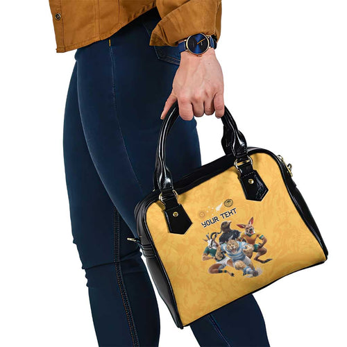 Custom Rugby Southern Hemisphere Shoulder Handbag Argentina AUNZ South Africa Mascot Gold - Aussie Hoodie