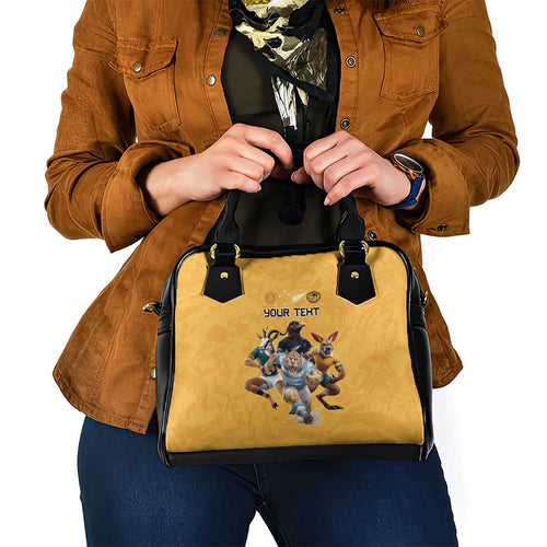 Custom Rugby Southern Hemisphere Shoulder Handbag Argentina AUNZ South Africa Mascot Gold - Aussie Hoodie