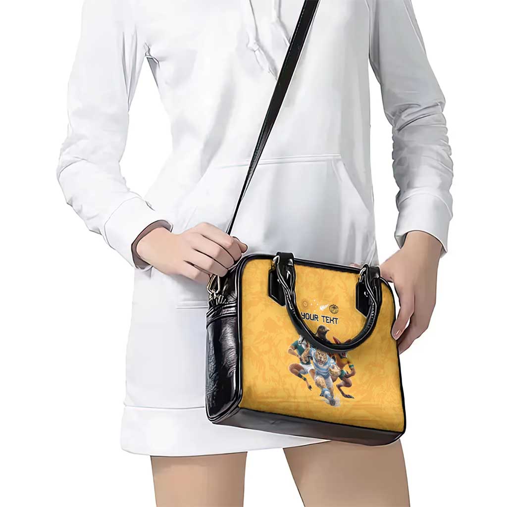 Custom Rugby Southern Hemisphere Shoulder Handbag Argentina AUNZ South Africa Mascot Gold - Aussie Hoodie