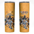 Custom Rugby Southern Hemisphere Skinny Tumbler Argentina AUNZ South Africa Mascot Gold - Aussie Hoodie