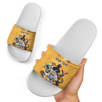 Custom Rugby Southern Hemisphere Slide Sandals Argentina AUNZ South Africa Mascot Gold - Aussie Hoodie