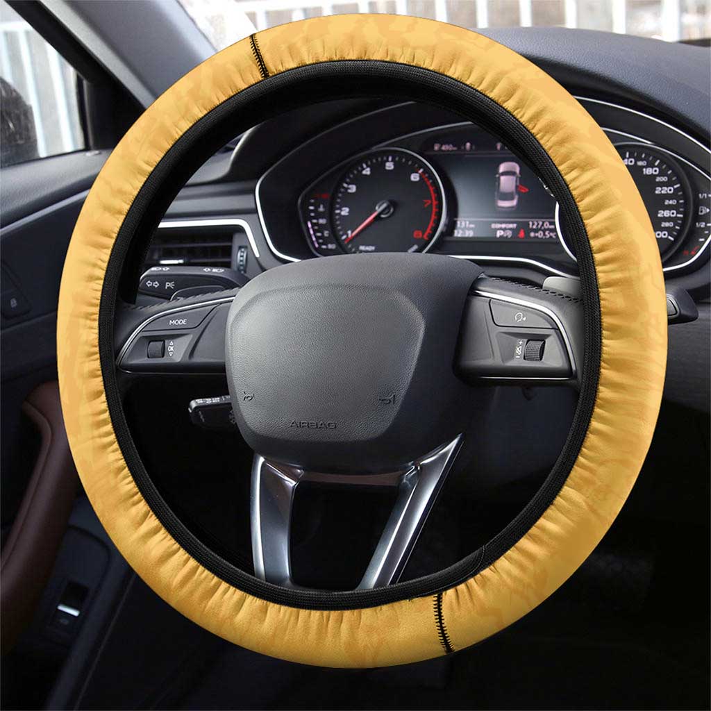 Rugby Southern Hemisphere Steering Wheel Cover Argentina AUNZ South Africa Mascot Gold - Aussie Hoodie