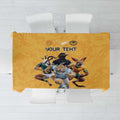 Custom Rugby Southern Hemisphere Tablecloth Argentina AUNZ South Africa Mascot Gold - Aussie Hoodie