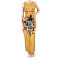 Custom Rugby Southern Hemisphere Tank Maxi Dress Argentina AUNZ South Africa Mascot Gold - Aussie Hoodie