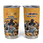 Custom Rugby Southern Hemisphere Tumbler Cup Argentina AUNZ South Africa Mascot Gold - Aussie Hoodie