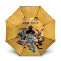 Custom Rugby Southern Hemisphere Umbrella Argentina AUNZ South Africa Mascot Gold - Aussie Hoodie