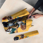 Custom Rugby Southern Hemisphere Umbrella Argentina AUNZ South Africa Mascot Gold - Aussie Hoodie