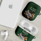 Custom Rugby Southern Hemisphere AirPods Case Argentina AUNZ South Africa Mascot Green - Aussie Hoodie