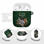 Custom Rugby Southern Hemisphere AirPods Case Argentina AUNZ South Africa Mascot Green - Aussie Hoodie