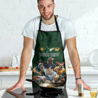 Custom Rugby Southern Hemisphere Apron Argentina AUNZ South Africa Mascot Green - Aussie Hoodie