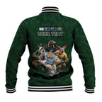Custom Rugby Southern Hemisphere Baseball Jacket Argentina AUNZ South Africa Mascot Green - Aussie Hoodie