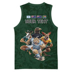 Custom Rugby Southern Hemisphere Basketball Jersey Argentina AUNZ South Africa Mascot Green - Aussie Hoodie