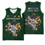Custom Rugby Southern Hemisphere Basketball Jersey Argentina AUNZ South Africa Mascot Green - Aussie Hoodie