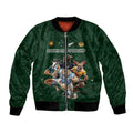 Custom Rugby Southern Hemisphere Bomber Jacket Argentina AUNZ South Africa Mascot Green - Aussie Hoodie