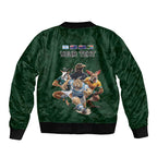 Custom Rugby Southern Hemisphere Bomber Jacket Argentina AUNZ South Africa Mascot Green - Aussie Hoodie
