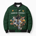 Custom Rugby Southern Hemisphere Bomber Puffer Jacket Argentina AUNZ South Africa Mascot Green - Aussie Hoodie
